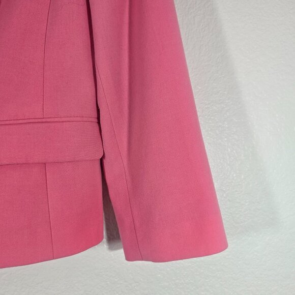 Nine West Womens Blazer Size 10 Pink Open Front Career Workwear Professional - Picture 5 of 10
